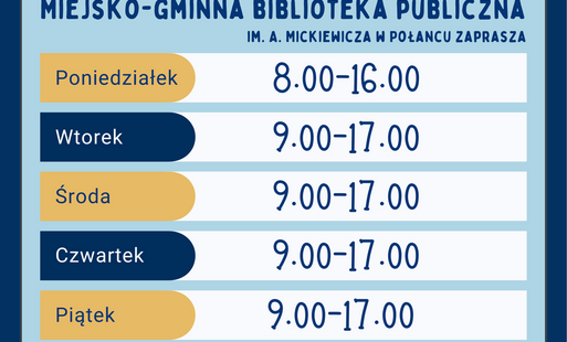 Zdjęcie do Godziny otwarcia Biblioteki