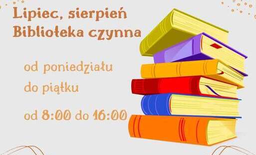 Zdjęcie do Wakacyjne godziny pracy Biblioteki